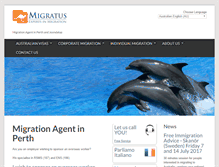 Tablet Screenshot of migratus.com.au